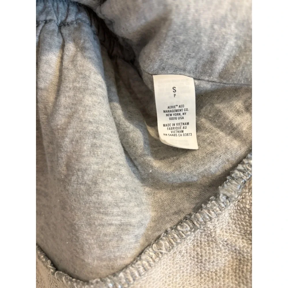 Aerie Ruffle Tiered Mini Skirt Gray Elastic Waist Athleisure Casual Womens Small - Picture 4 of 5